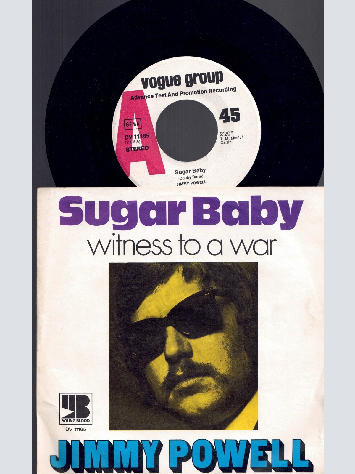 7" Jimmy Powell Sugar Baby   Promo