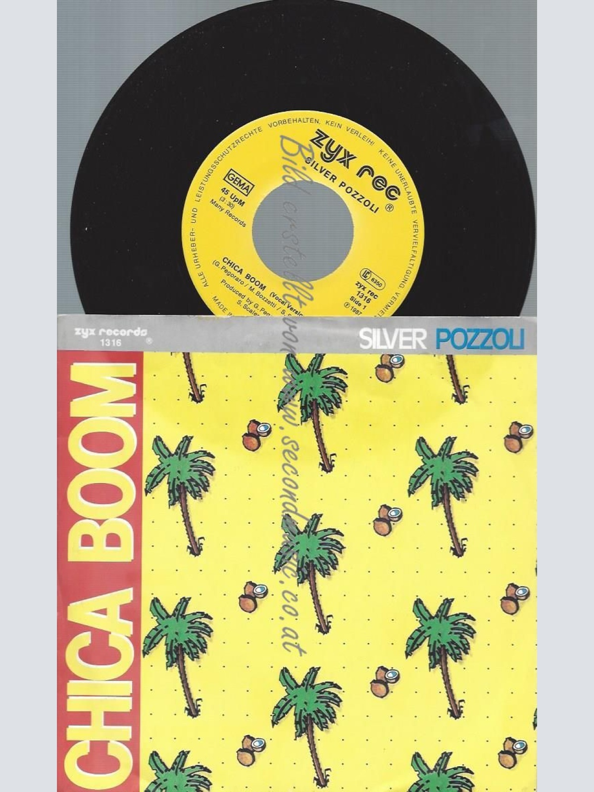 7"  Silver Pozzoli  Chica Boom