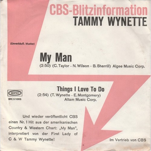 7", Single, Promo Tammy Wynette - My Man