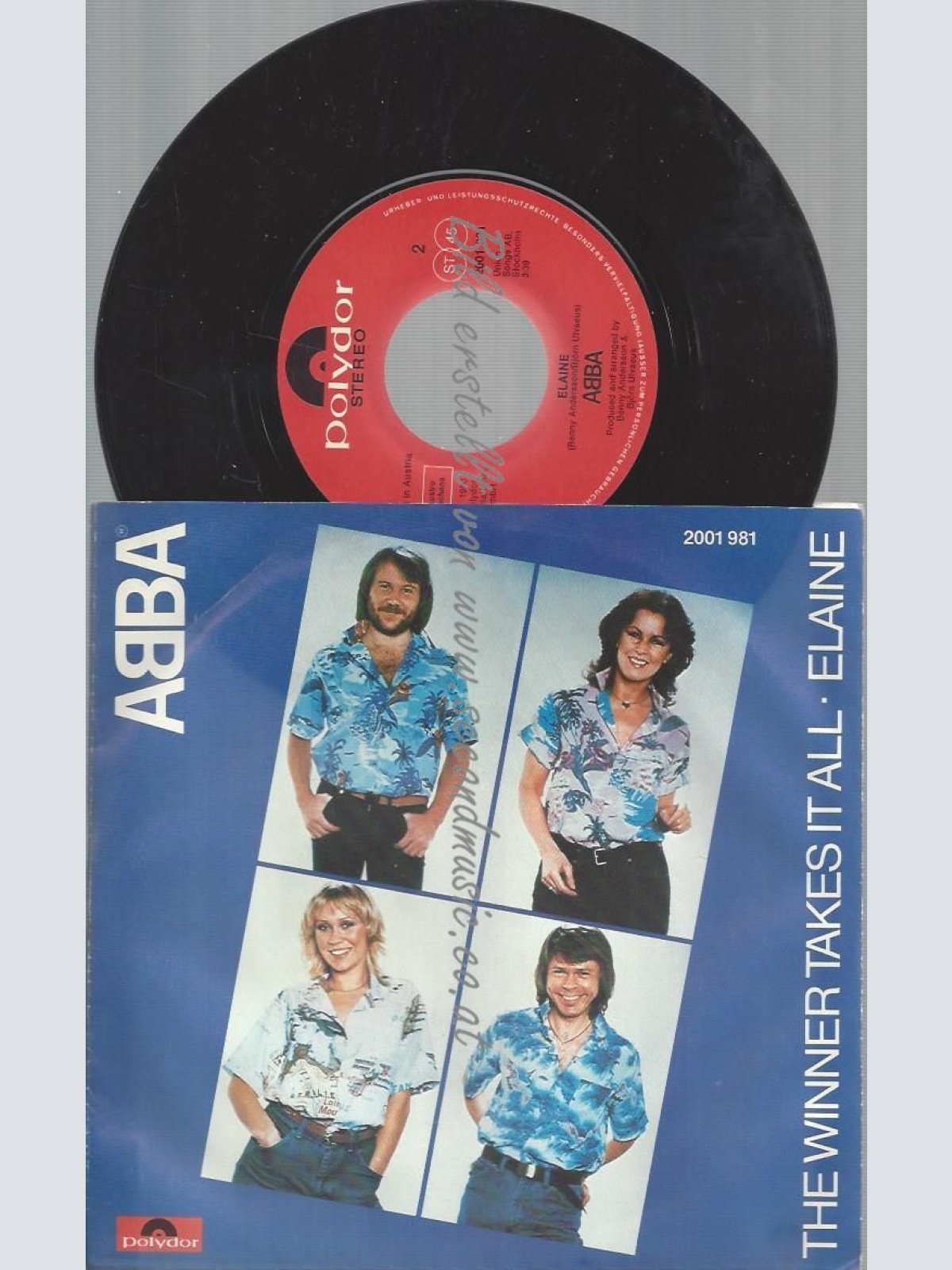 7"  ABBA THE WINNER TAKES IT ALL  // AUSTRO MECHANA