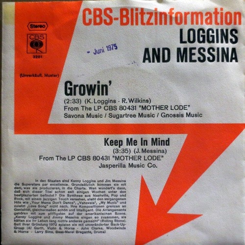 7", Single, Promo Loggins And Messina - Growin'