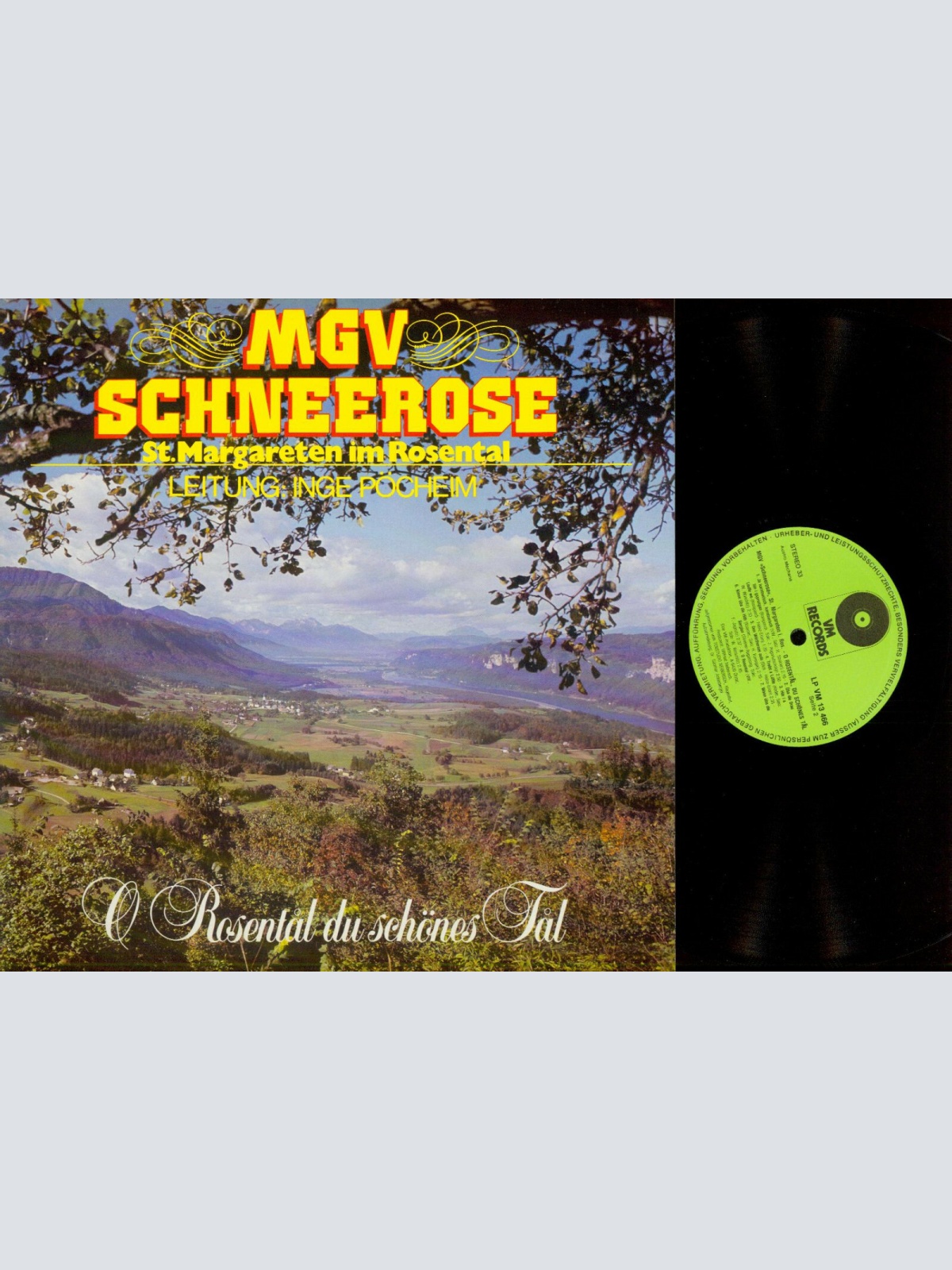 LP--MGV Schneerose   – O Rosental Du Schönes Tal   / VM Records   //NM