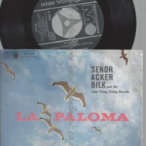 7" Senor Acker Bilk  And The Leon Young String Chorale  La Paloma