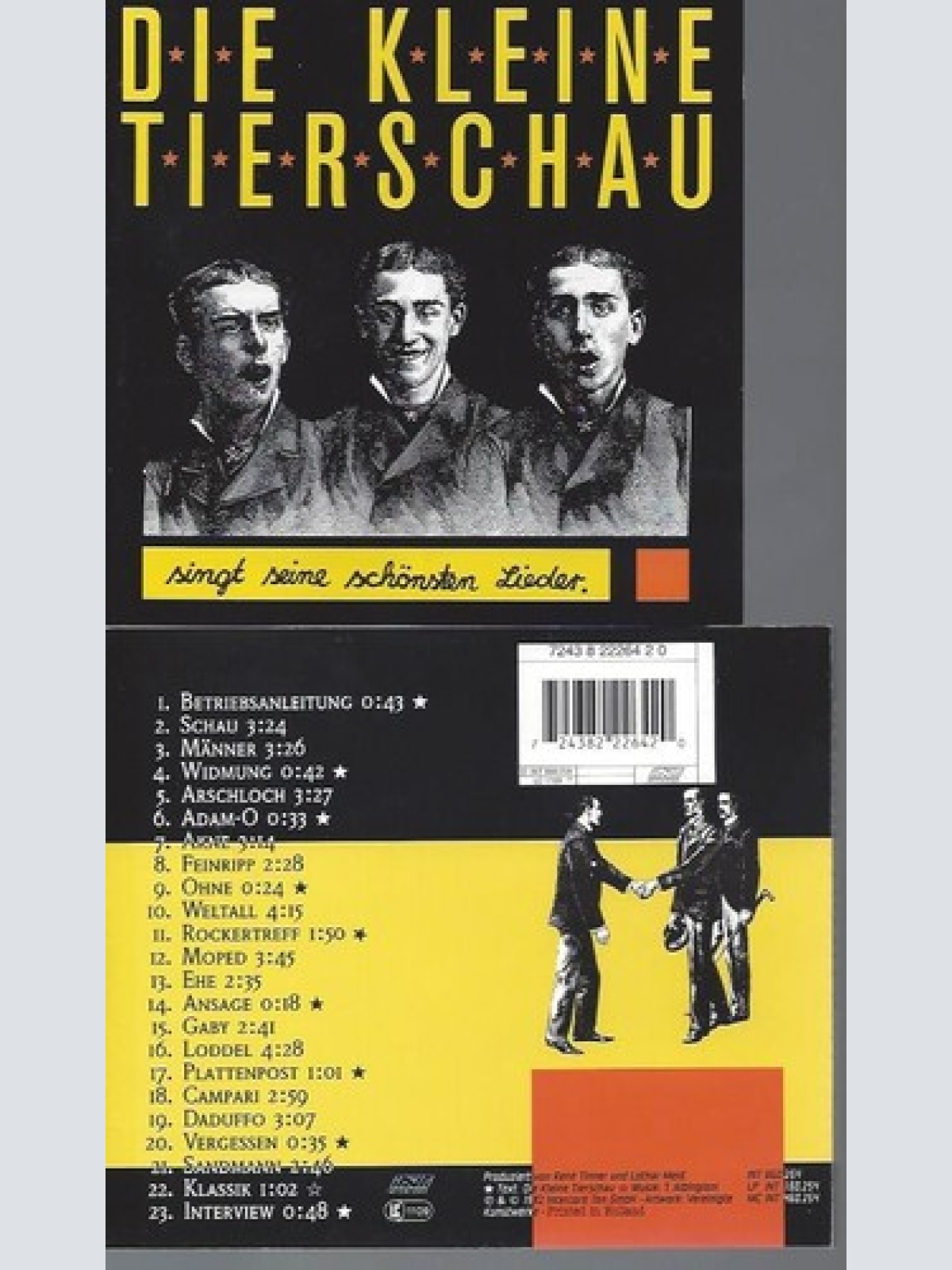 CD   Singt Seine Schönsten Lieder die Kleine Tierschau und Sander Kleinenberg