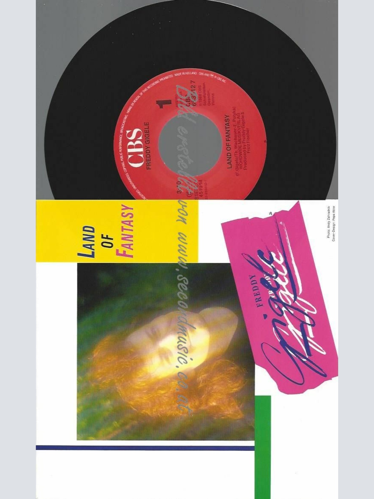7" FREDDY GIGELE LAND OF FANTASY  // NM