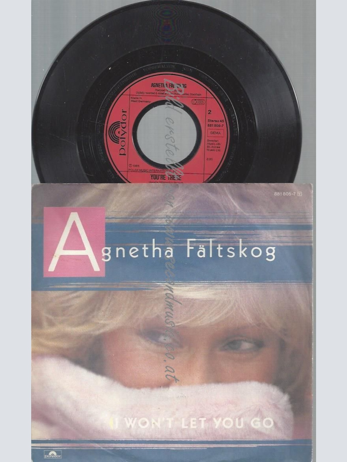 7" AGNETHA FÄLTSKO I WON'T LET YOU GO