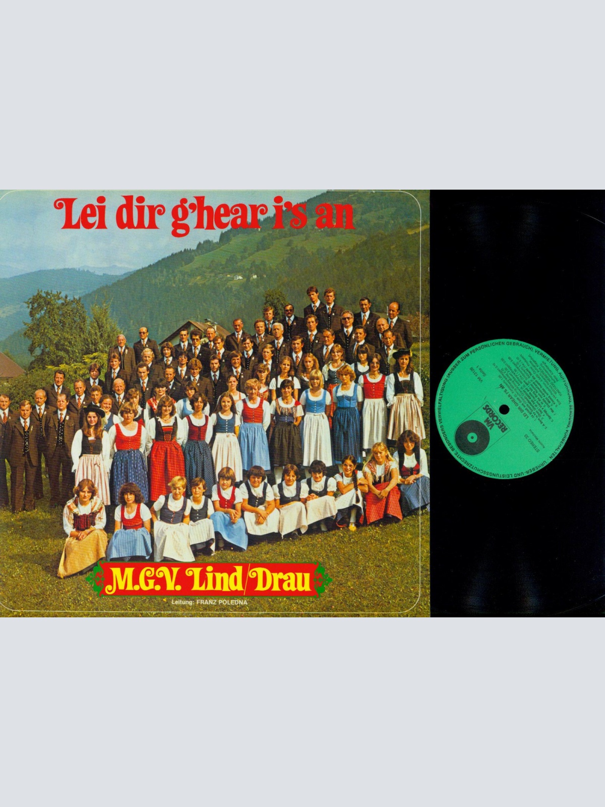 LP--MGV Lind Drau -- Lei dir ghear is an  / VM Records   //NM