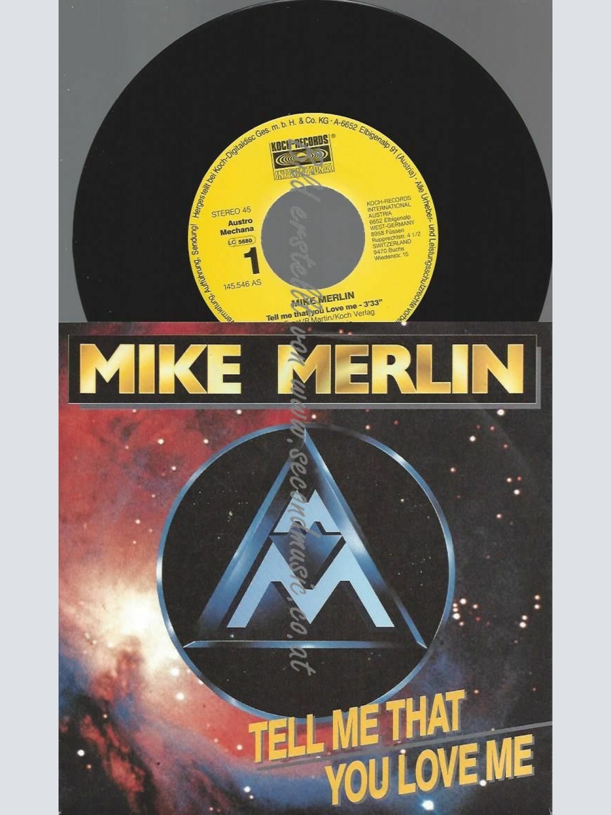 7" MIKE MERLIN TELL ME THAT YOU LOVE ME  // NM