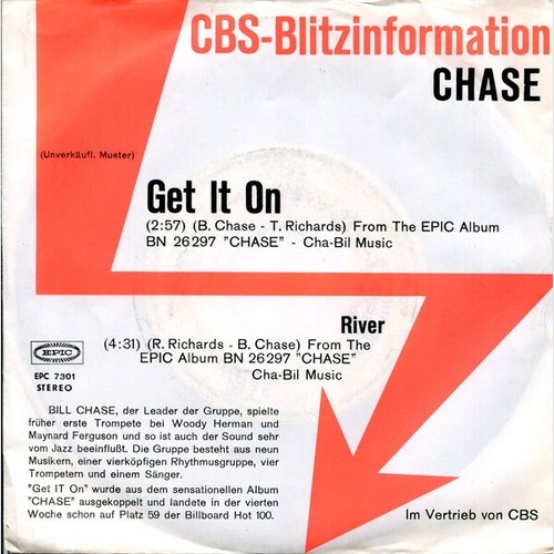 7", Promo Chase (5) - Get It On / River