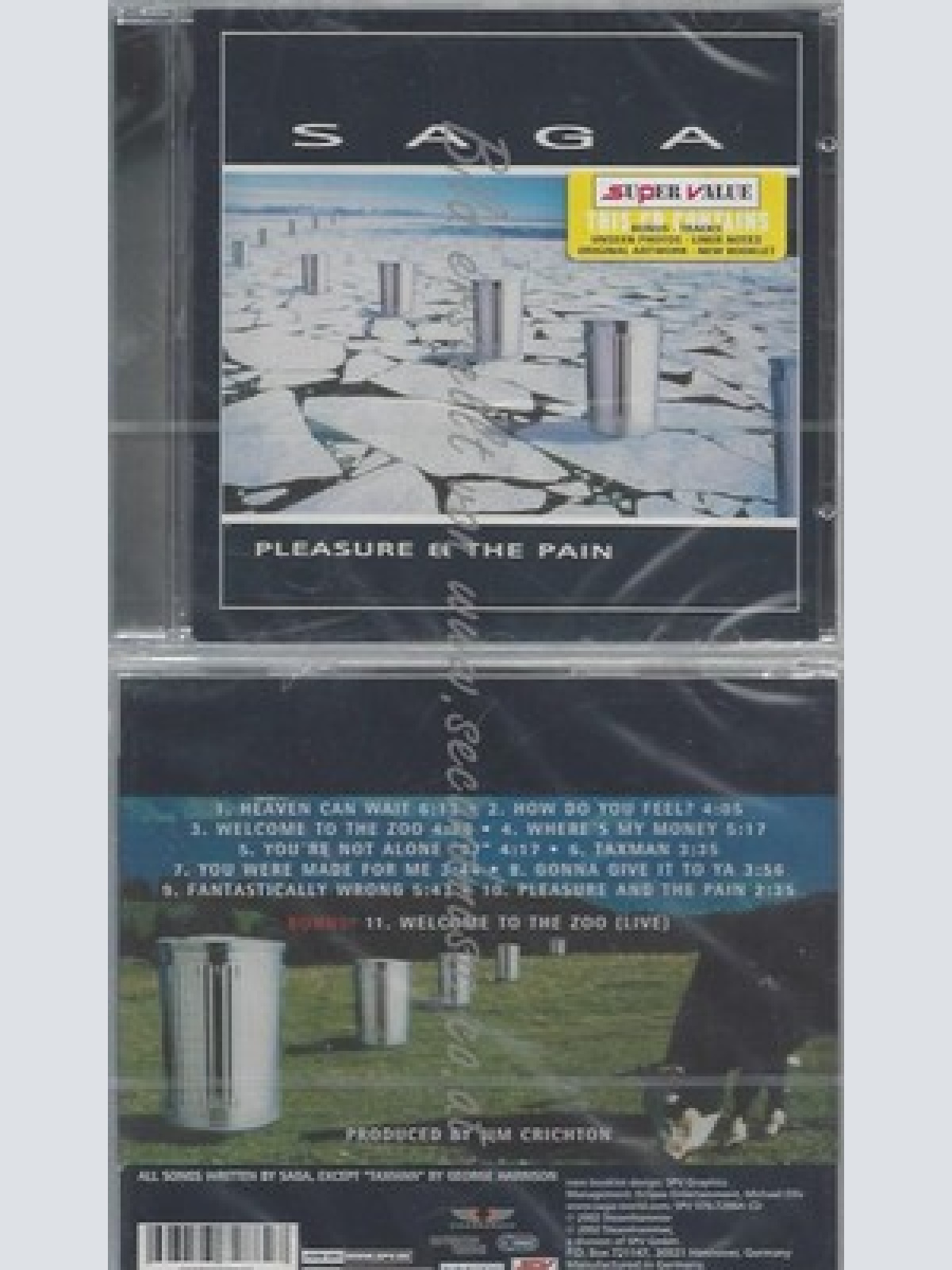 CD--SAGA--PLEASURE AND PAIN