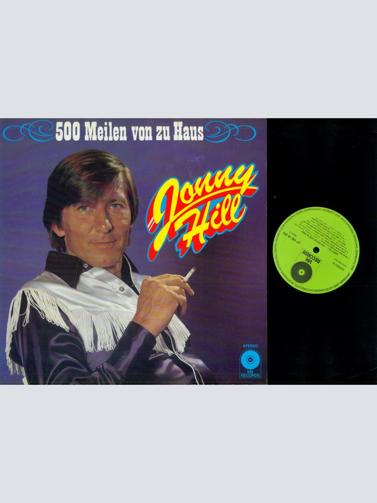 LP--Jonny Hill – 500 Meilen von Zu Haus   //NM