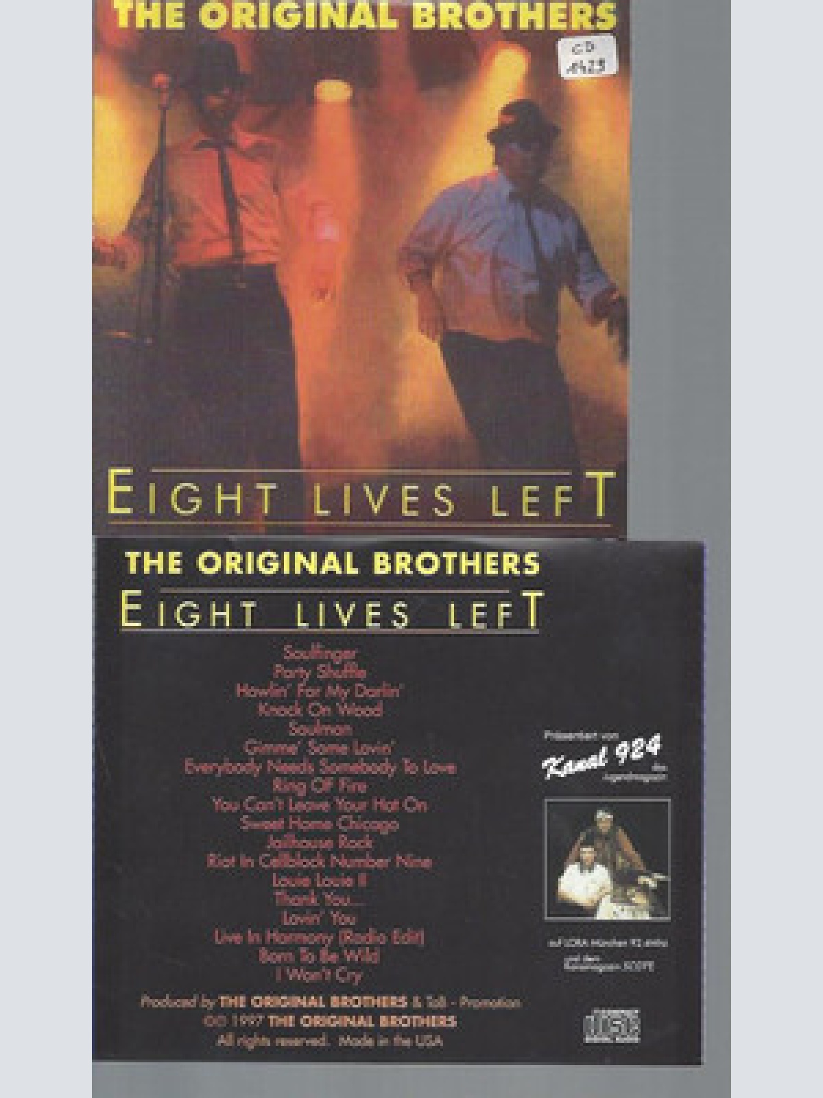 CD--THE ORIGINAL BROTHERS EIGHT LIVES LEFT