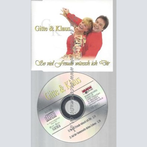 CD--GITTE & KLAUS--SO VIEL FREUDE WÜNSCH ICH DIR
