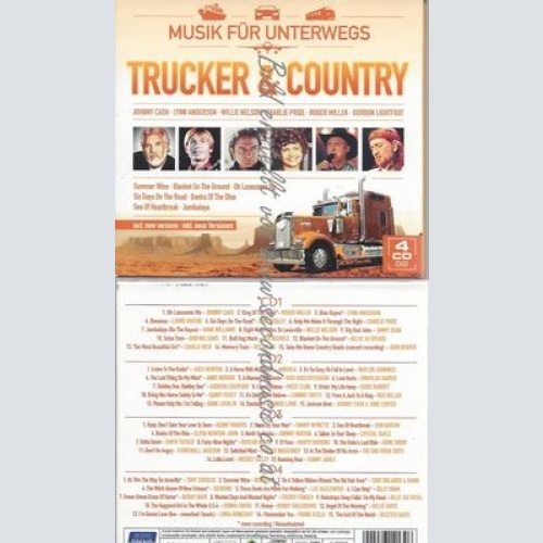 CD--VARIOUS--TRUCKER & COUNTRY - MUSIK FÜR UNTERWEGS -4CD| BOX-SET