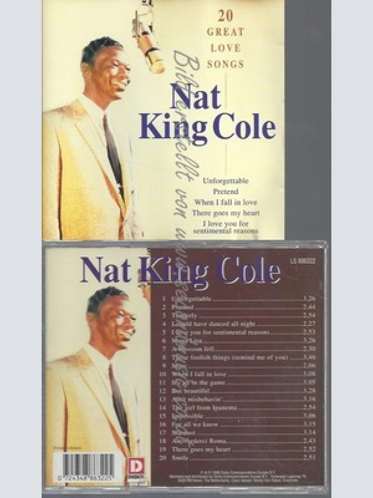 CD--NAT KING COLE--20 GREAT LOVE SONGS