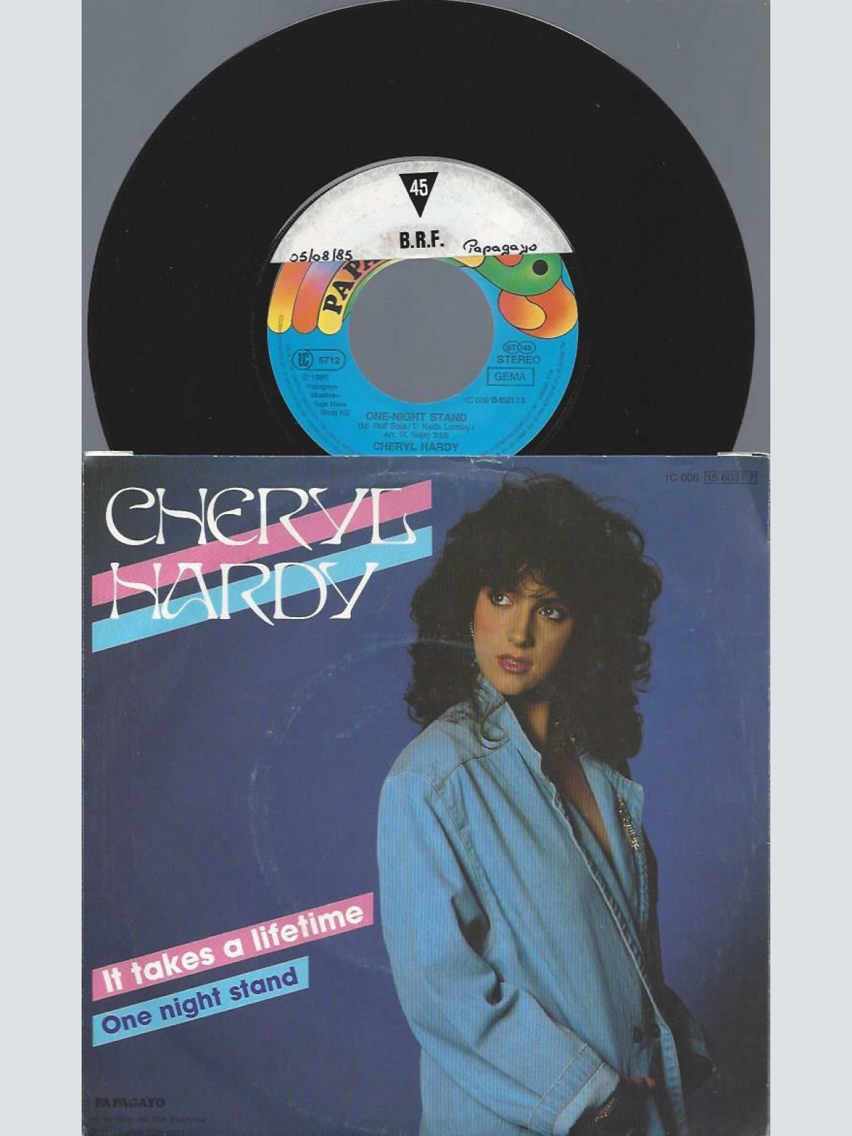 7"    Cheryl Hardy – It Takes A Lifetime