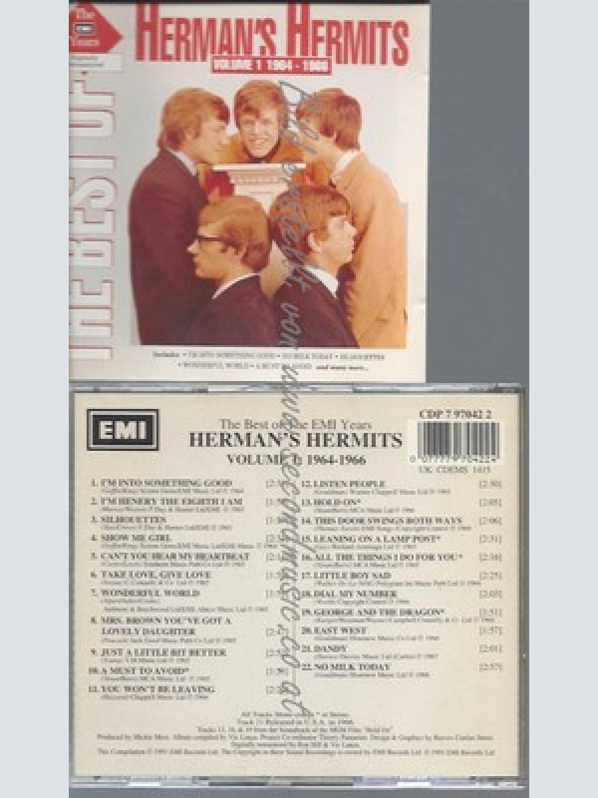 CD--HERMAN'S HERMITS--BEST OF EMI YEARS VOL.1