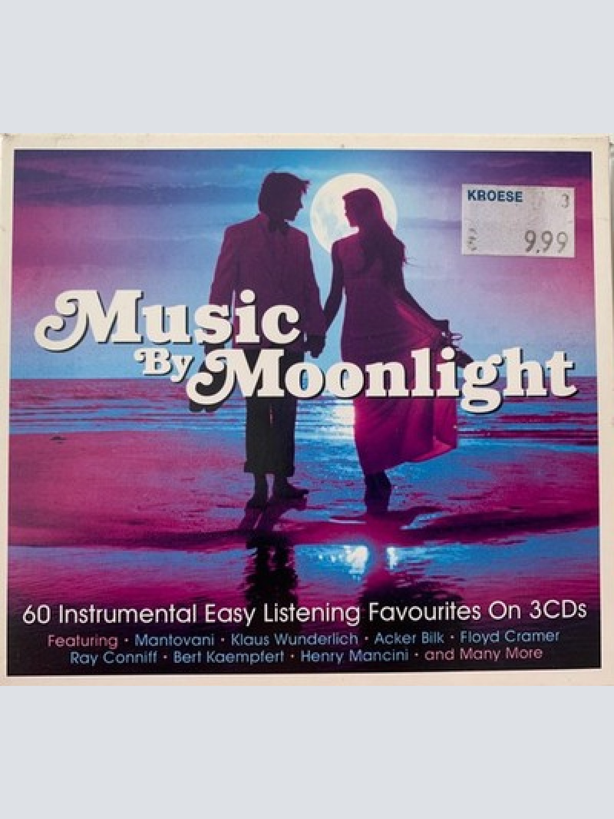 3xCD, Comp Various - Music By Moonlight - 60 Instrumental Easy Listening Favo...