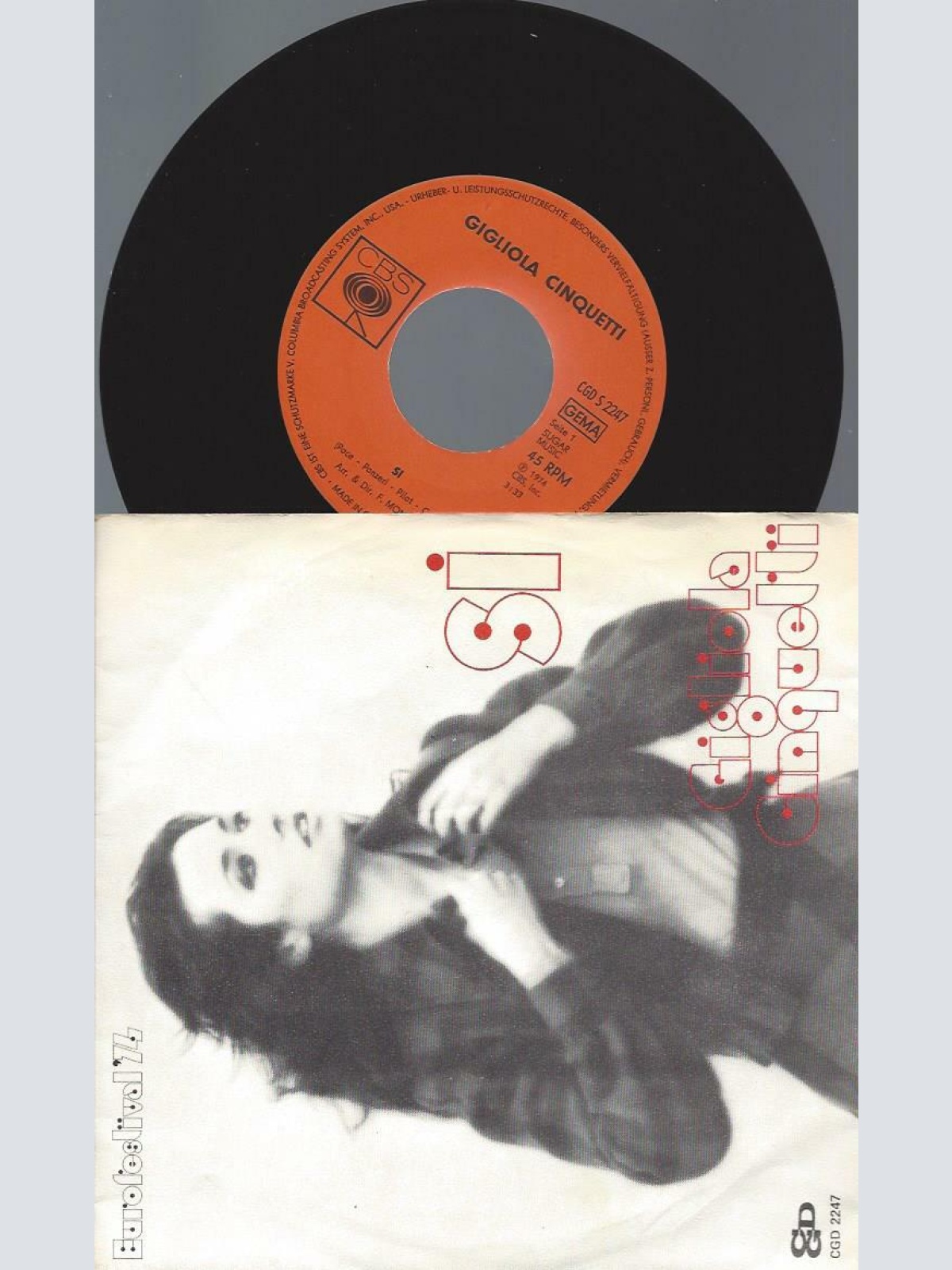 7"   Gigliola Cinquetti  Sì
