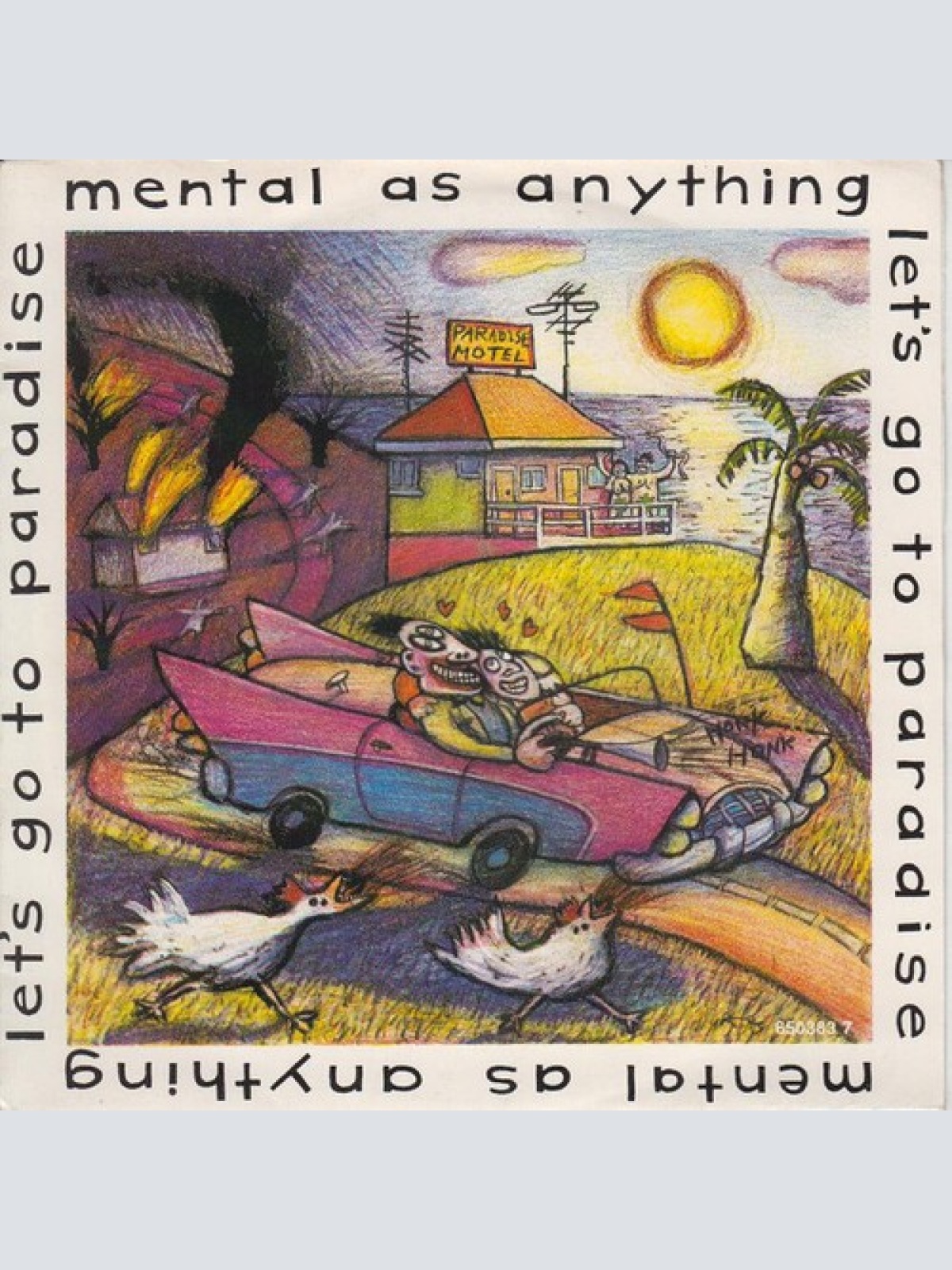 7", Single Mental As Anything - Let's Go To Paradise