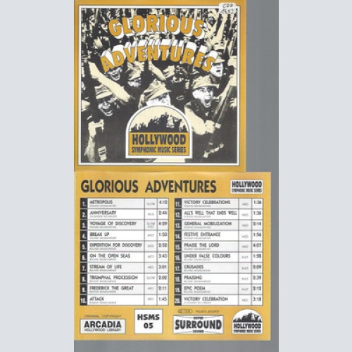 CD--GLORIOUS ADVENTURES  HOLLYWOOD SYMPHONIC SERIES