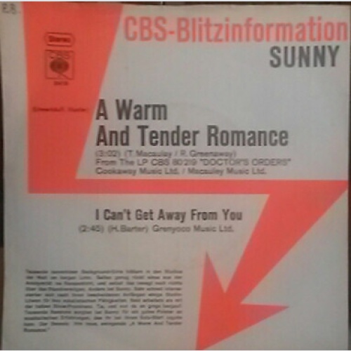 7", Single, Promo Sunny* - A Warm And Tender Romance