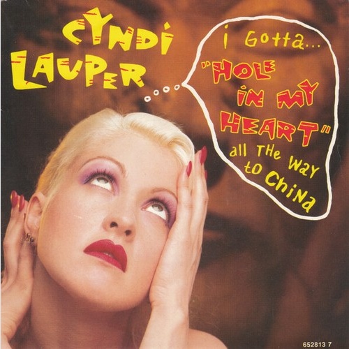7", Single Cyndi Lauper - Hole In My Heart (All The Way To China)
