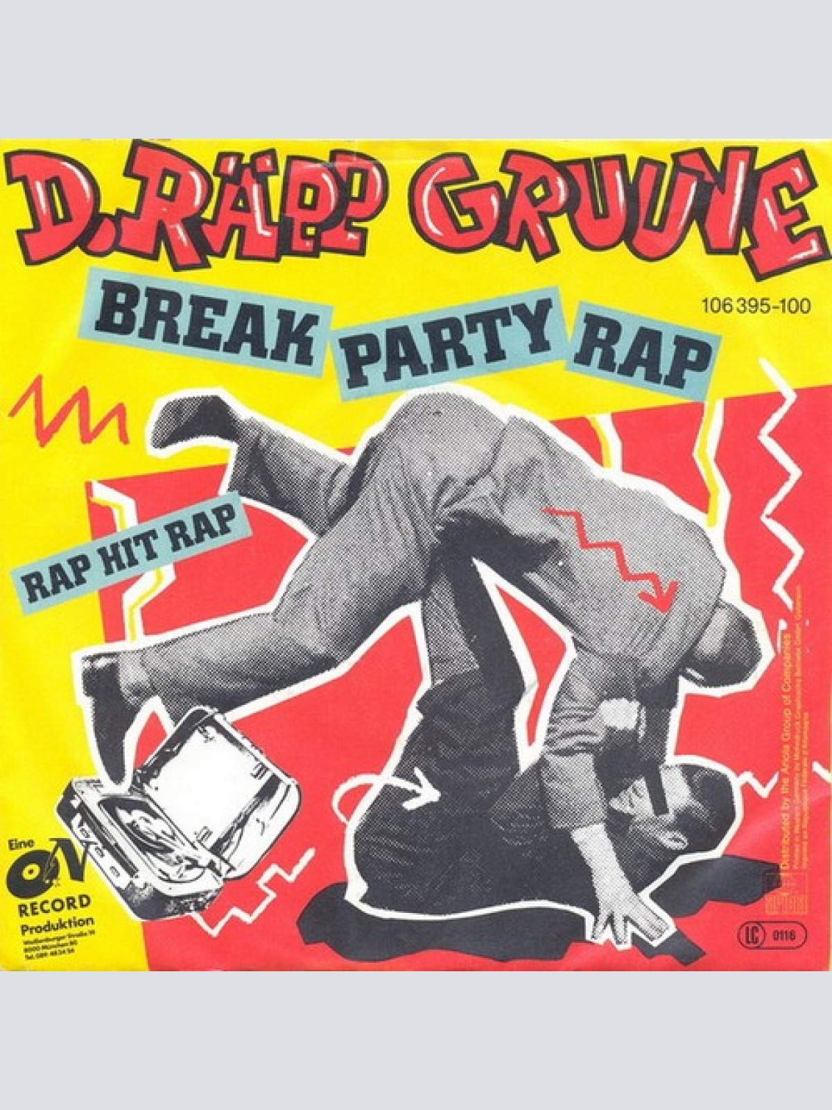 7", Single D. Räpp Gruuve - Break Party Rap