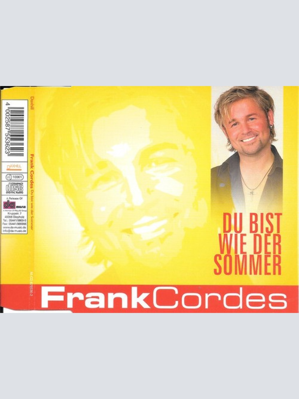 CD, Maxi Frank Cordes (2) - Du Bist Wie Der Sommer