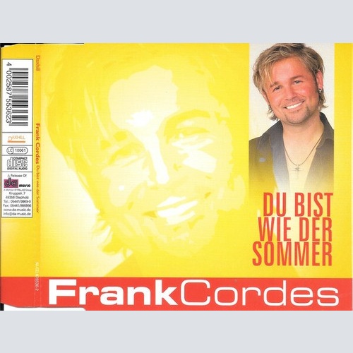 CD, Maxi Frank Cordes (2) - Du Bist Wie Der Sommer