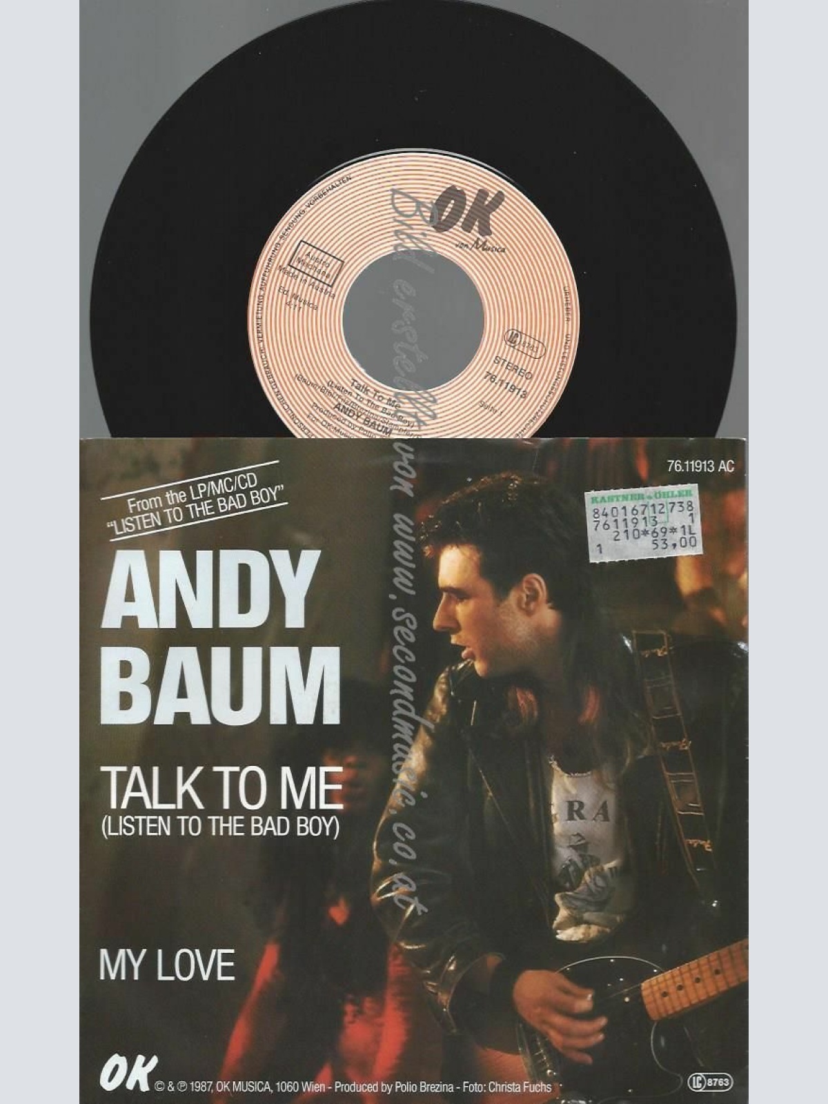 7" ANDY BAUM TALK TO ME  // NM