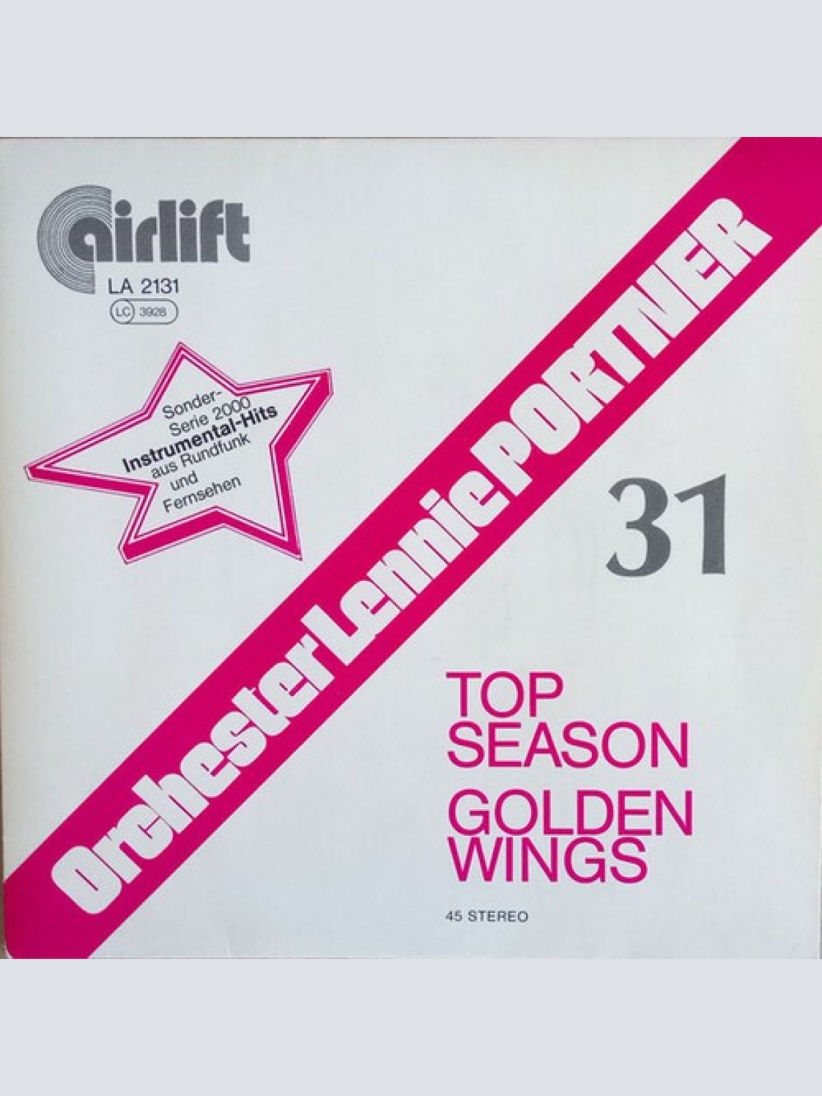 7", Single Orchester Lennie Portner - Top Season / Golden Wings