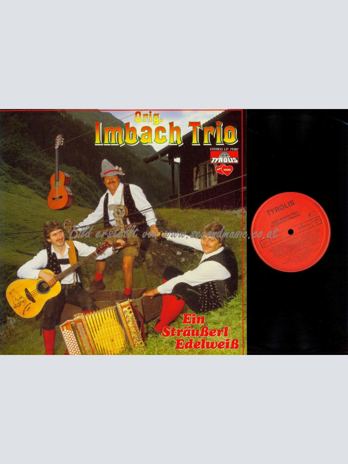 LP-Orig. Imbach Trio --Ein Sträußerl Edelweiß   /NM