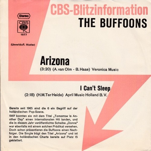7", Single, Promo The Buffoons - Arizona