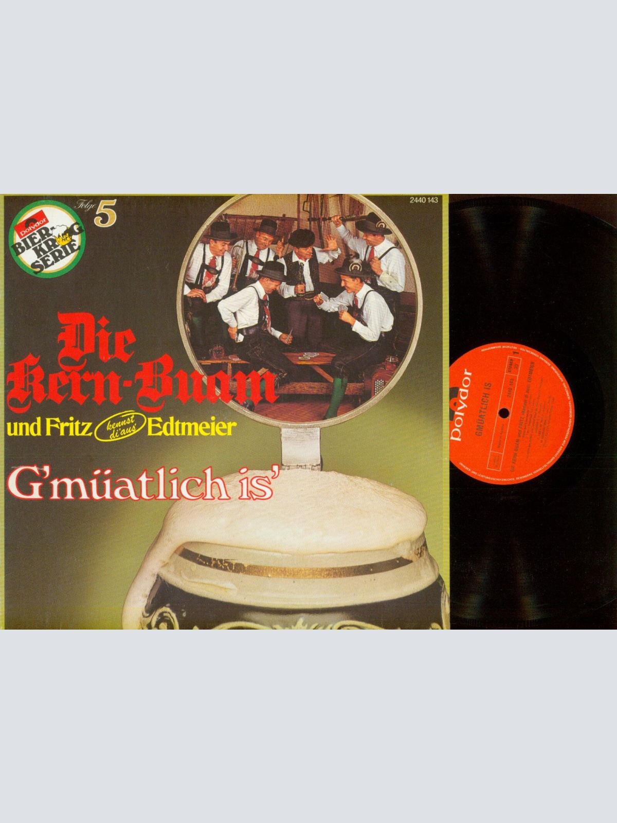 LP-- Die Kern Buam    G'müatlich is Bierkrug Serie 5