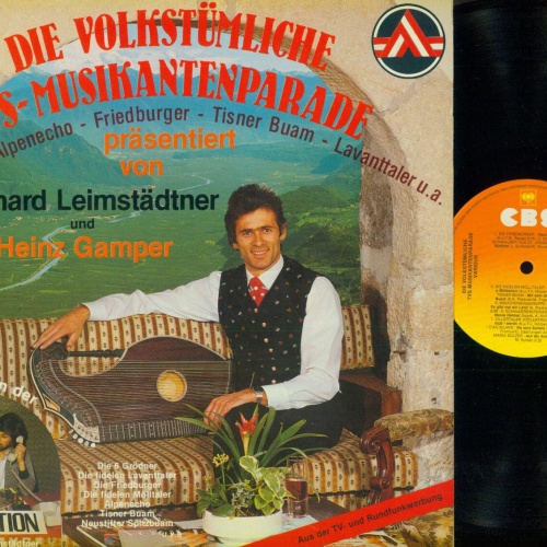 LP--  Die Volkstümliche TVS Musikantenparade Gerhard Leimstädtner -- 6 Grödner