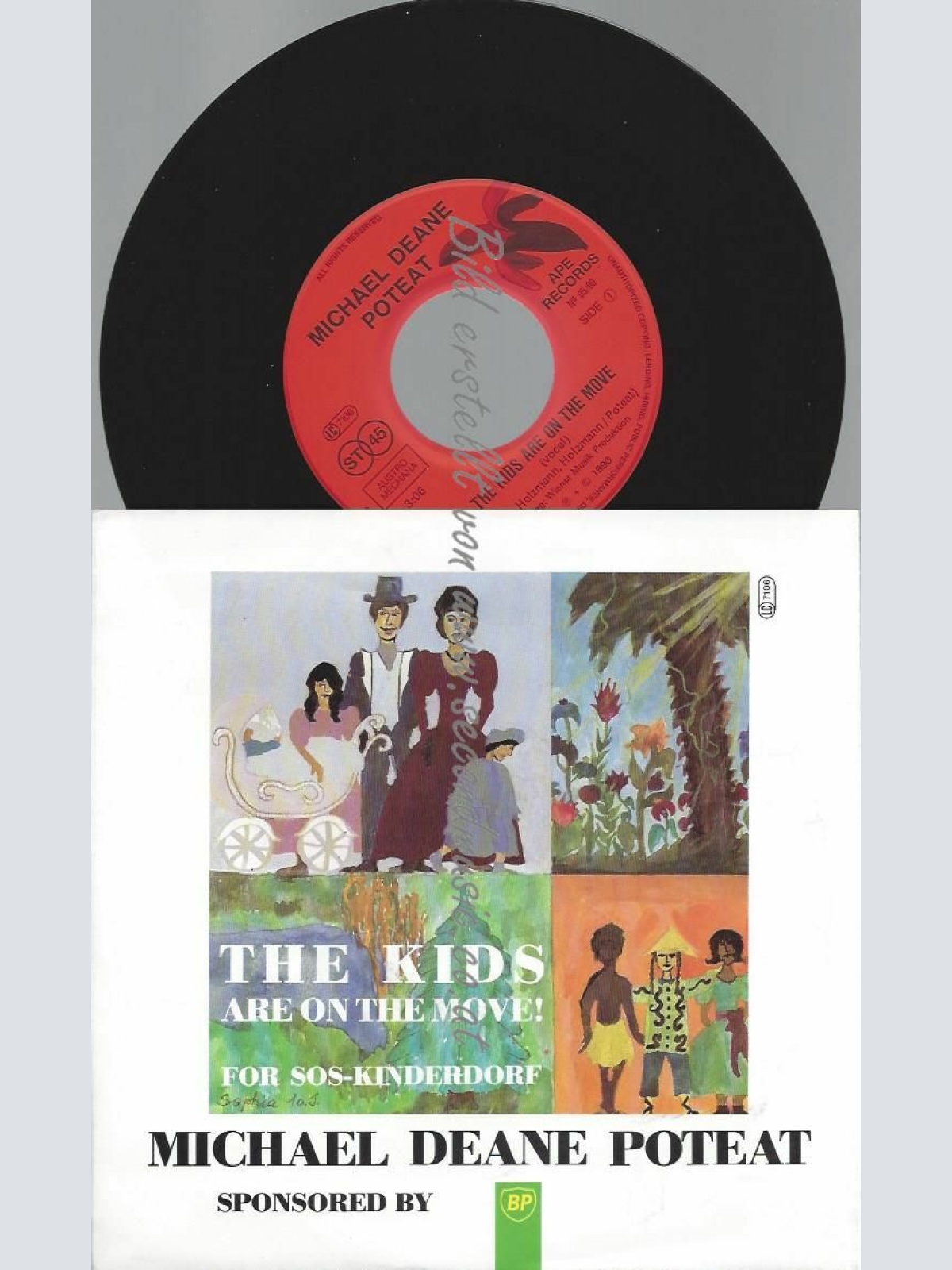 7" MICHAEL DEANE POTEAT THE KIDS ARE ON THE MOVE  // NM