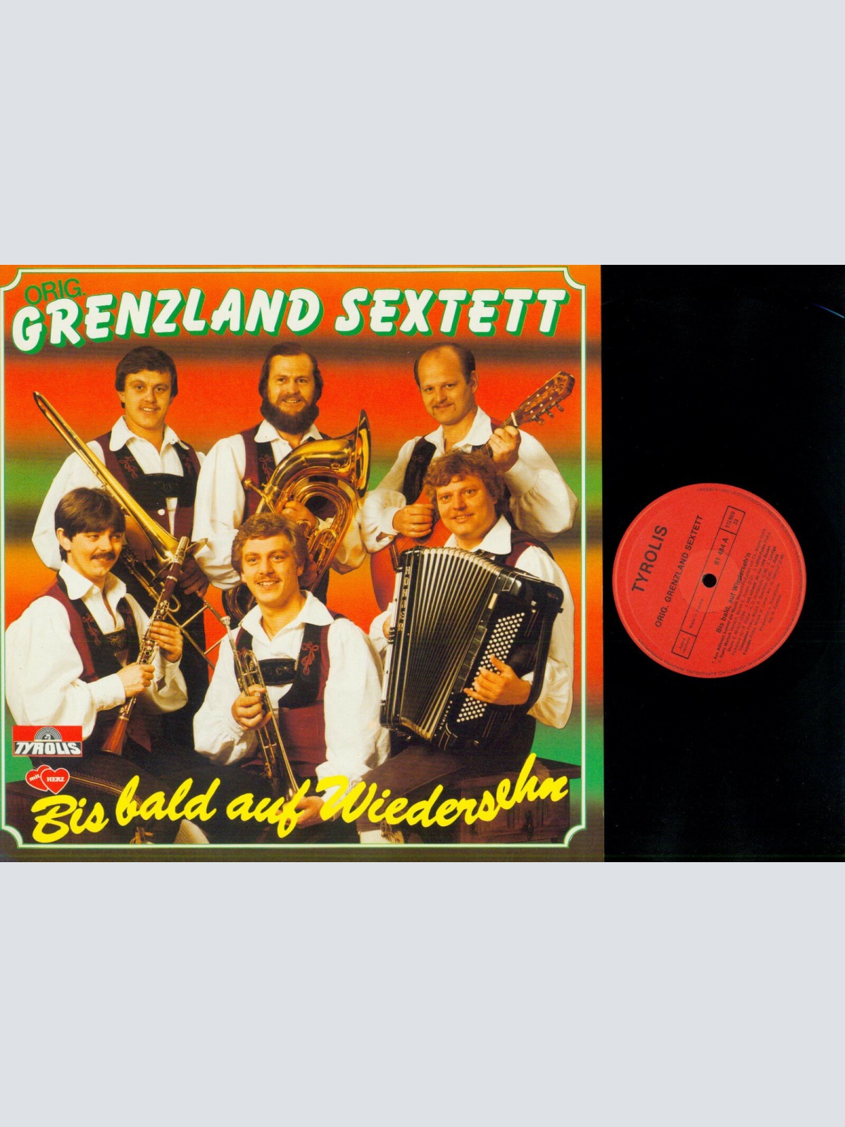 LP-- Orig. Grenzland Sextett – Bis Bald Auf Wiedersehn    //NM