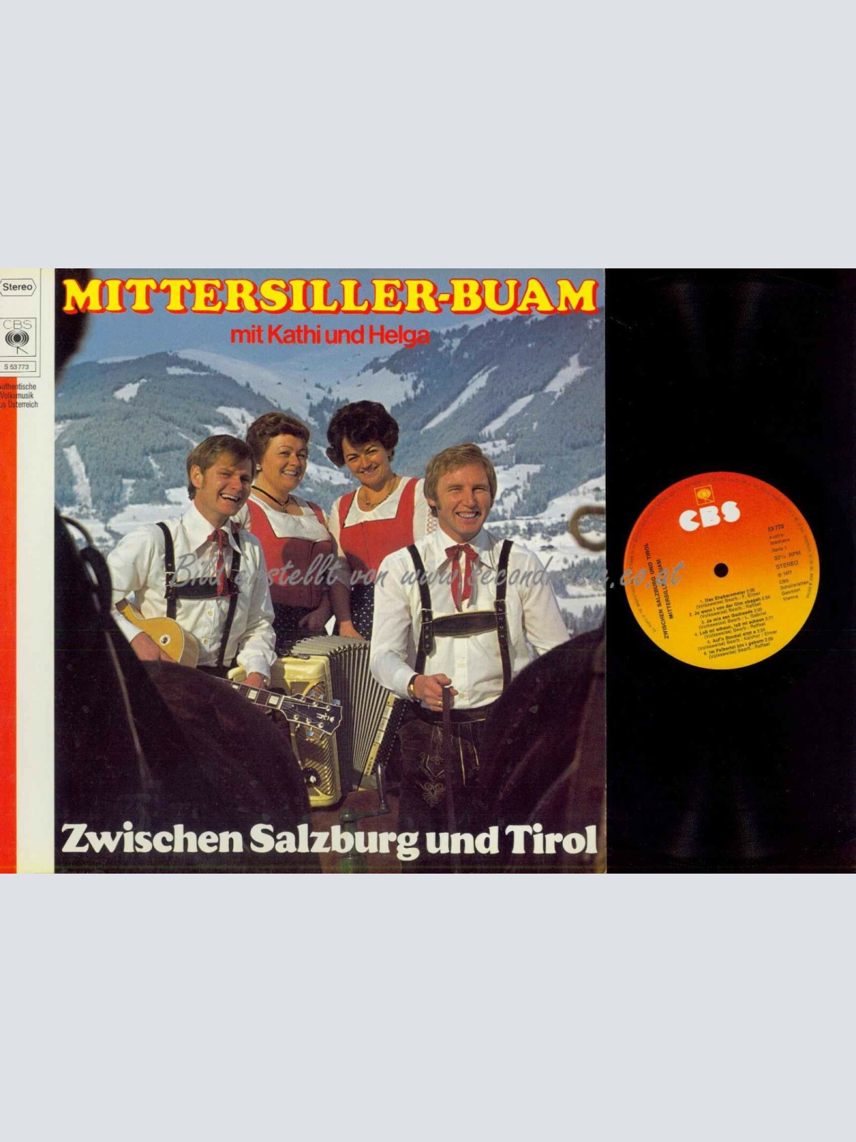 LP-  Mittersiller-Buam   – Zwischen Salzburg Und Tirol  /NM /