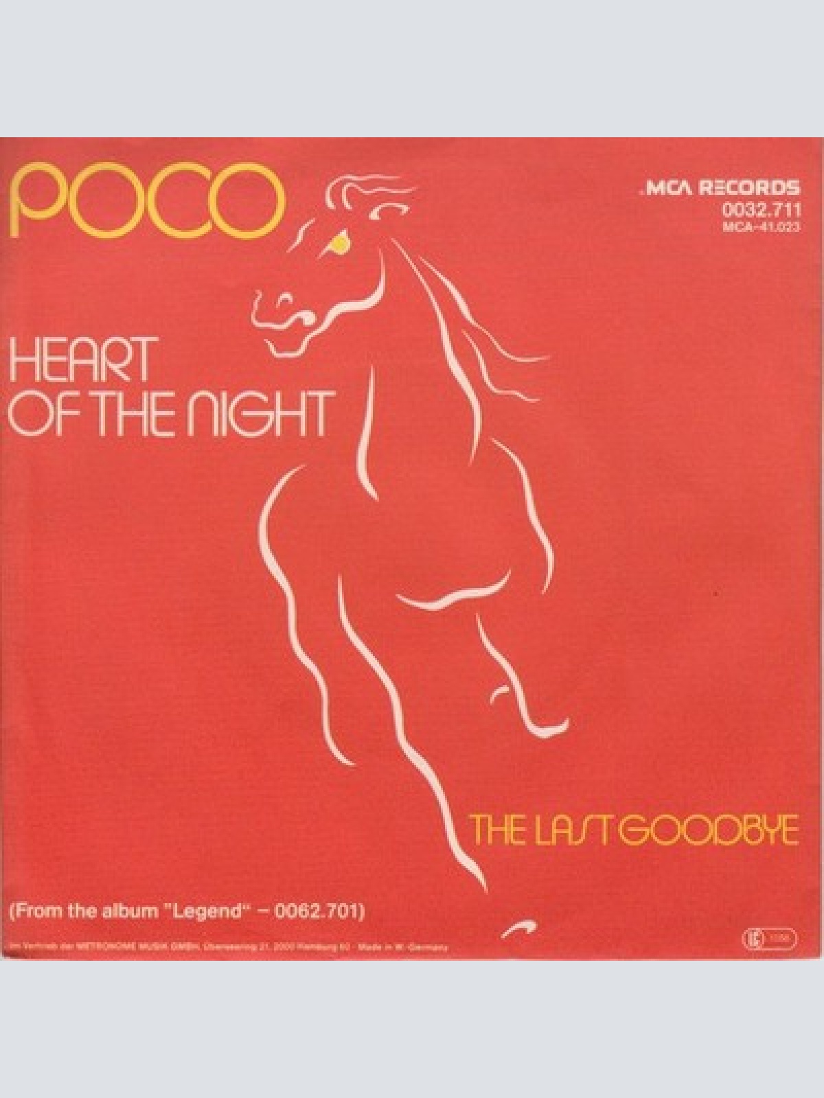 7", Single Poco (3) - Heart Of The Night / The Last Goodbye