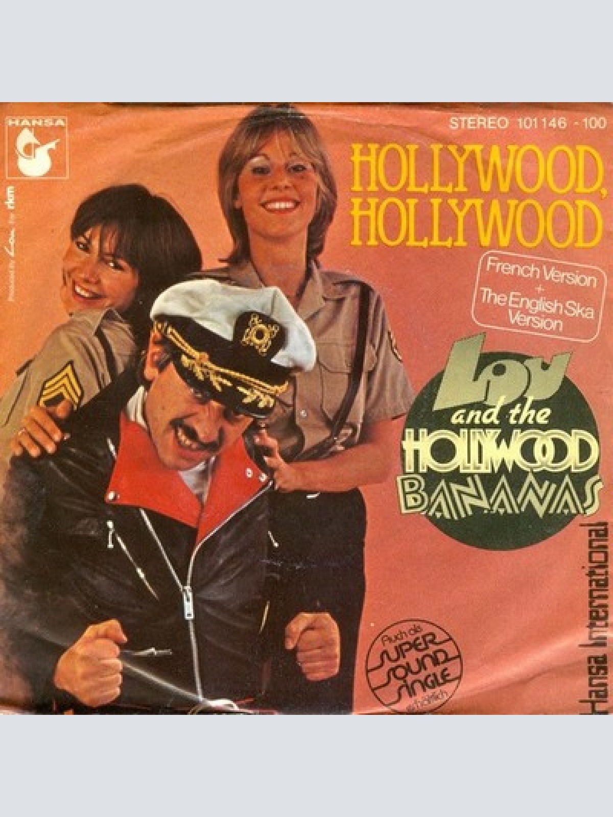 7", Single Lou And The Hollywood Bananas* - Hollywood, Hollywood (French Vers...