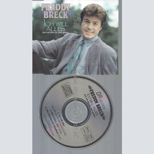CD--FREDDY BRECK --ICH WILL ALLES