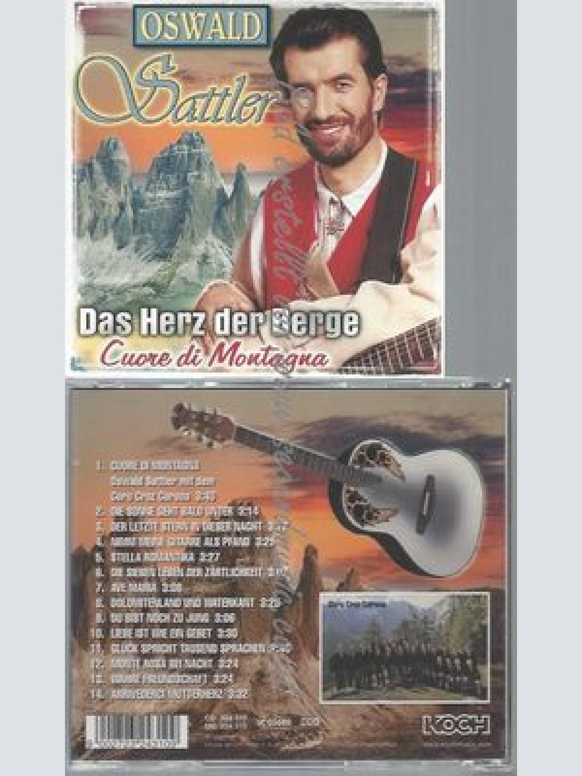CD--OSWALD SATTLER--DAS HERZ DER BERGE