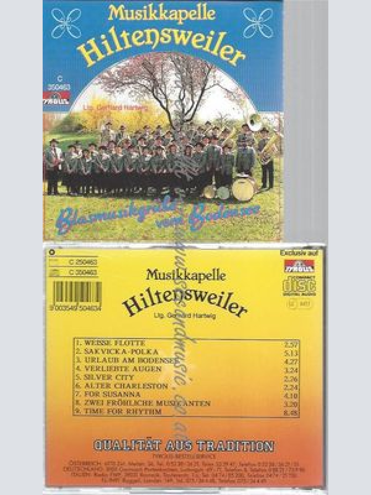 CD--HILTENSWEILER,MUSIKKAPELLE--BLASMUSIKGRÜSSE VOM BODENSEE