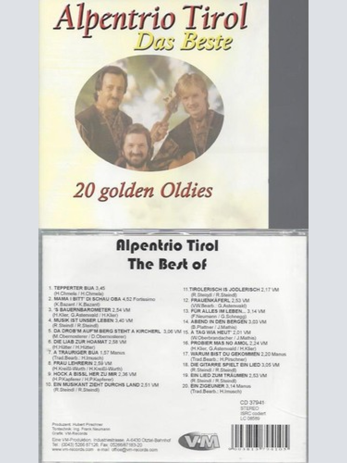 CD    Alpentrio Tirol-- The best Of