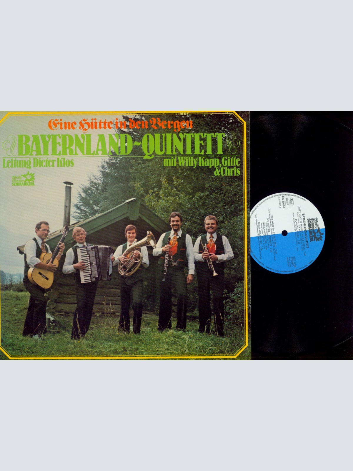 LP---Bayernland-Quintett --Eine Hütte in den Bergen -  //NM
