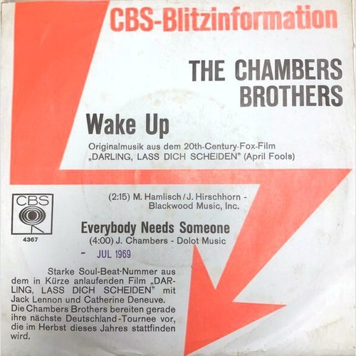 7", Promo The Chambers Brothers - Wake Up