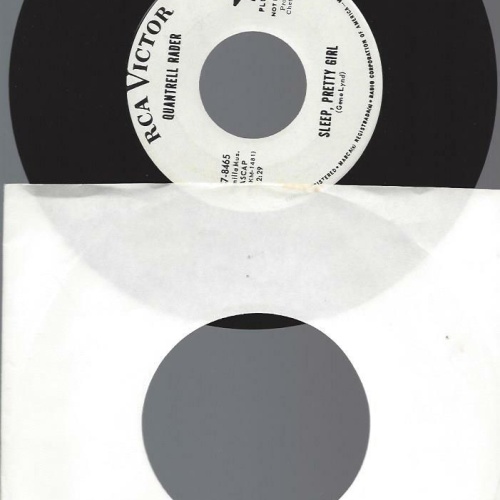 7" Quantrell Rader / Quantrell & Kathy Rader – Sleep Pretty  / Promo