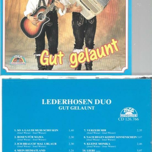 CD--Lederhosen Duo -- Gut gelaunt