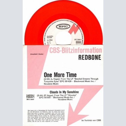7", Single, Promo, Red Redbone - One More Time